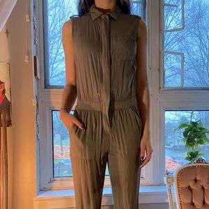 Army green jumpsuit